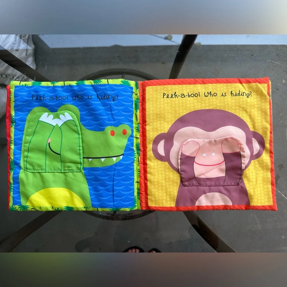 Play Peek-A-Boo Jungle Animals Cloth Book